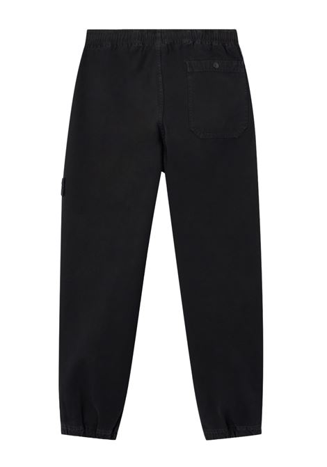 pantaloni panama cotton old effect uomo neri STONE ISLAND | K2S15 3100009 S0184V0129